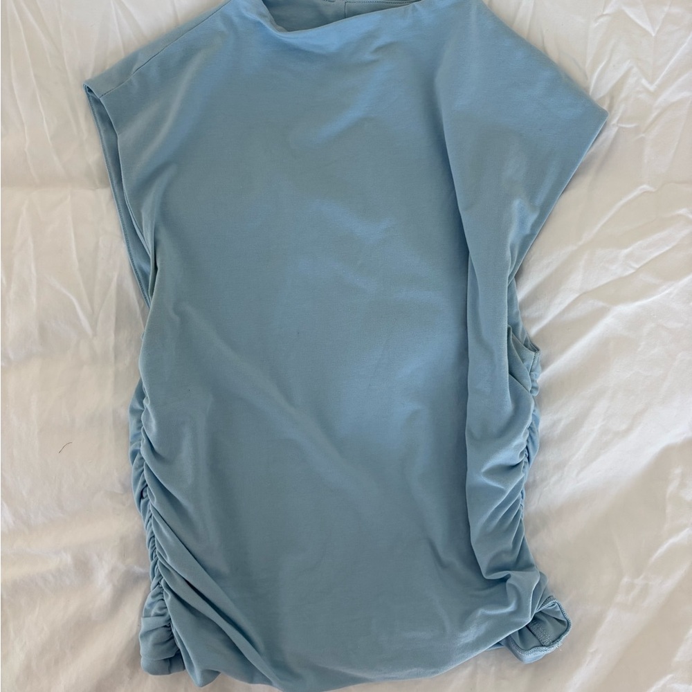 Abercrombie & Fitch Light Blue Muscle Tee